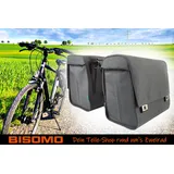 BISOMO Fahrradtasche Gepäckträger grau