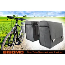 BISOMO Fahrradtasche Gepäckträger grau