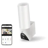 EMOS GoSmart Rotierende Outdoor Überwachungskamera mit WiFi und Licht IP-310 TORCH, weiß