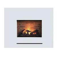GLOW FIRE Elektrokamin Glow Fire Lessing Elektrokamin, Wasserdampfkamin mit 3D Feuer und optionaler Steinrückwand