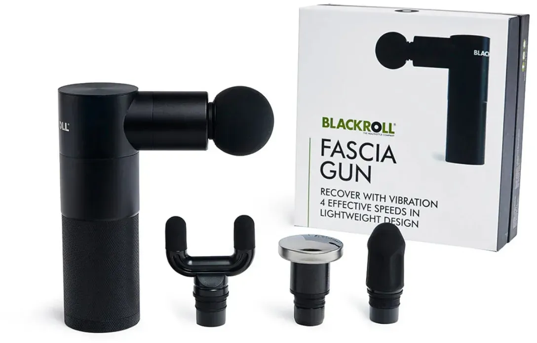 Preisvergleich Produktbild Blackroll Massagepistole Fascia Gun mit 4 Aufsätzen - schwarz