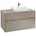Waschbeckenunterschrank 1000x548x500 mm, 2 Auszüge , für Waschbecken rechts, C01500, Farbe: Front/Korpus: Truffle Grey, Griff: Truffle Grey