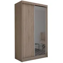 altdecor Schiebetürenschrank Parti 150 x 216 x 61 cm Braun