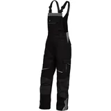 Triuso Leibwächter Kinder Latzhose schwarz-grau, Flex Line, Nr. FLXKL25