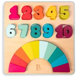 B.TOYS B. Counting Rainbows - Regenbogen Zahlenpuzzle aus Holz 20-teilig