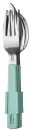 Mepal Besteck Set Campingbesteck, 3-teilig mit Halteclip 105756092400  , Farbe: nordic green