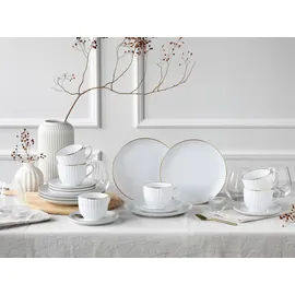 CreaTable Allegra Goldband Kaffeeservice 18-tlg. goldfarben