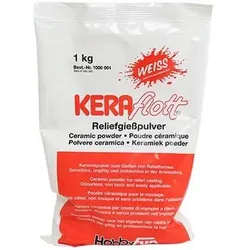 HobbyFun Keraflott Gießmasse 1kg Beutel weiß