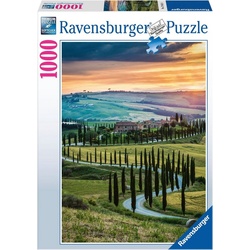 Ravensburger Puzzle Val d'Orcia, Toskana, 1000 Puzzleteile, Made in Germany, FSC® - schützt Wald - weltweit bunt
