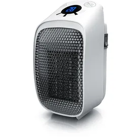 Brandson Steckdosen Heizlüfter 400W, Mini Keramik Heizung, Digitalanzeige, energiesparend, Thermostat, Überhitzungsschutz, Automatische Abschaltung