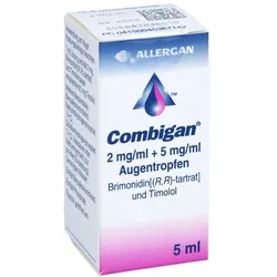 Combigan 2 Mg/ml + 5 mg/ml Augentropfen 5 ml