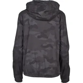 URBAN CLASSICS Ladies Camo Pull Over Jacket - Schwarz