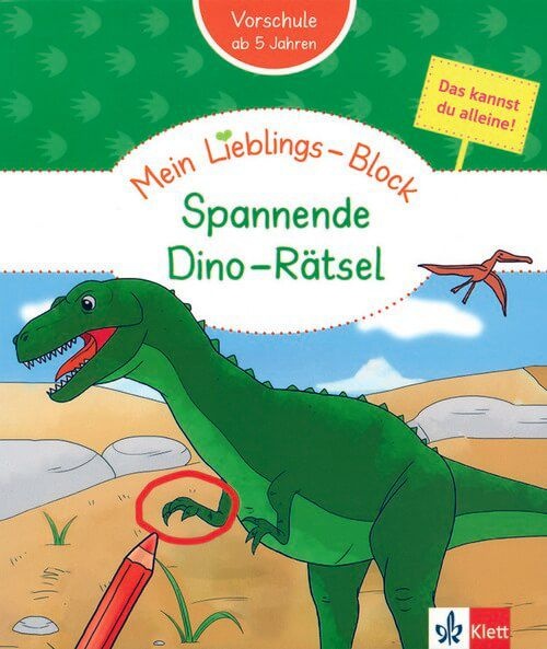 Spannende Dino-Rätsel - Klett Mein Lieblings-Block