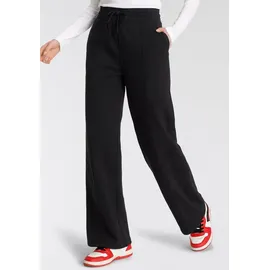 KangaROOS Jogginghose mit weitem Bein - NEUE FARBEN, schwarz