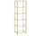 VASAGLE Glasregal 6 Ablagen 30 cm x 40 cm x 177,3 cm Gold