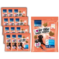 EDEKA I Love My Dog Snack Herzen 12x100G