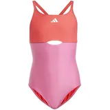 adidas Colorblock X Back Badeanzug - Pulse Magenta / Semi Lucid Red - 9-10 Jahre