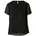 Luftige Chiffon-Bluse mit gesteppter Raffung schwarz M