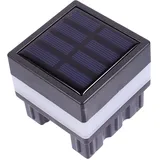 HOMSFOU Solar-laterne Für Den Garten Im Freien Solar-zaunlicht Säulenbeleuchtung Werkzeug Für Den Hof