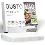 GustoVac Premium Vakuumbeutel, 100 Stk. 30x40 cm - Made in Netherlands, BPA-frei,