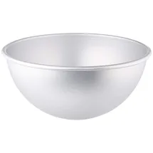 Decora 0062958 Form Halbkugel, Aluminium eloxiert, silber/schwarz, ø 24 X H 12 CM