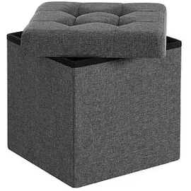 Songmics Hocker mit Stauraum LSF27Z dunkelgrau, 1 St.