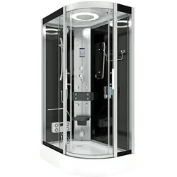 Duschkabine Komplettdusche Fertigdusche Dusche D60-73T0R 80x120 cm ohne 2K Scheiben Versiegelung