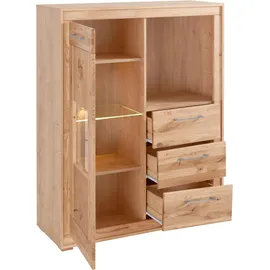 vogl möbelfabrik Highboard 107 x 40 x 135 cm Braun