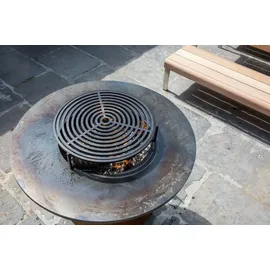 Ofyr Grillrost Ø 100 cm Stahl Schwarz