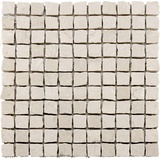 KNG Mosaikfliese Marmor Antik 30 x 30 cm beige Steinmaß: ca. 2,5 x 2,5 cm