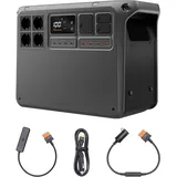 DJI Power 2000 tragbare Powerstation, 2048 Wh LFP-Akku, kompakte Größe, 3000 W stabile Ausgangsleistung, in 45 Min. von 0% auf 80% geladen, Autoladung, Camping & Wohnmobile, Roadtrip, Off-Grid