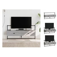 VidaXL TV-Wandschrank Grau Sonoma 100,5x30x51 cm Holzwerkstoff