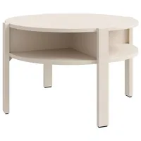 Forte Couchtisch TOBAGO, Ø 75 cm, mit zusätzlichen Ablageflächen