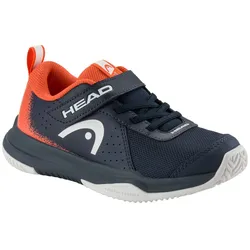 Head Tennisschuhe Sprint Velcro 4.0 (Klettverschluss, Allcourt) dunkelblau/rot Kleinkinder