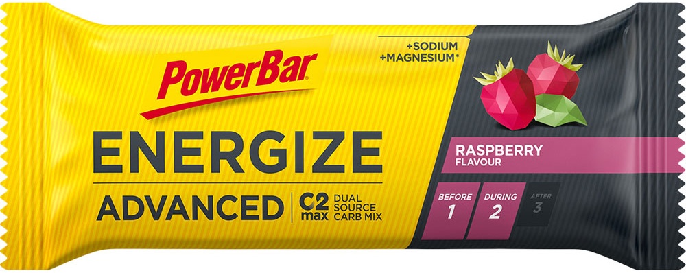 Energize Riegel, Energieriegel Advanced Raspberry 55g - Mindesthaltbarkeit 31.01.2025