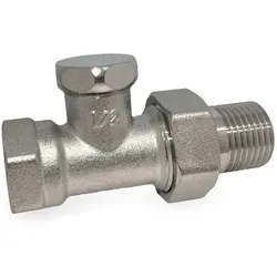 Thermostatventil Rücklaufverschraubung 1/2" Zoll Durchgang Ventil Heizkörper