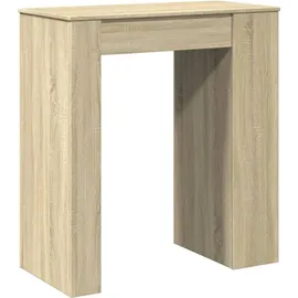 vidaXL Bartisch mit Regal 95 x 47 x 103,5 cm Braun