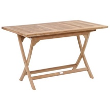 Zebra Poker Klapptisch 140 x 95 x 74 cm braun