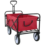 vidaXL Bollerwagen rot