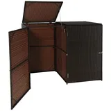 Proregal Mülltonnenverkleidung 176 x 130 x 131 cm braun