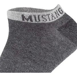 Mustang Casual Bio-Baumwolle Sneakersocken 6er Pack Dark Grey Mix 39-42