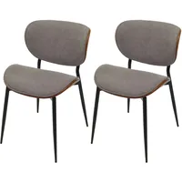 Mendler 2er-Set Esszimmerstuhl HWC-O45, Bugholz Stoff (370g/m2) Öko-Tex FSC®-zertifiziert