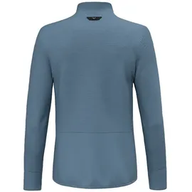 Salewa Puez Waffle Hybrid Polarlite Fleece Mit Durchgehendem Reißverschluss - Java Blue - S