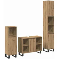 VidaXL Badezimmermöbel Set 3-tlg. Braun