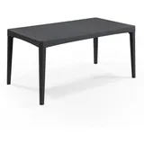 ALLIBERT Girona Tisch Anthrazit - wetterfest, Garten, Outdoor