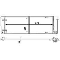 Mahle CR 407 000S Kühler Motorkühlung