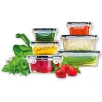 TAVIALO Frischhaltedosen Set BPA-frei 6-teilig – Meal Prep Boxen Auslaufsicher | Vorratsdosen Luftdicht Stapelbar Mikrowellengeeignet | Gefrierdosen