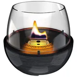 Kleining Tenderflame Tischfeuer Tulip 18 Glaze Keramik Schwarz