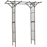 Versele-Laga Nature Gartenbogen Metall 114x66x232 cm Schwarz