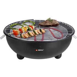 Alpina Tischgrill 1250 W schwarz